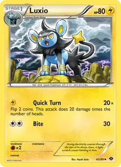 Luxio 45/99 Next Destinies Pokémon card