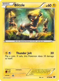 Blitzle 47/99 Next Destinies Pokémon card