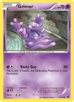 Grimer 52/99 Next Destinies Pokémon card