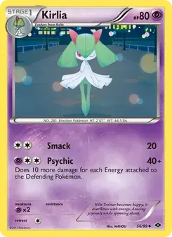 Kirlia 56/99 Next Destinies Pokémon card
