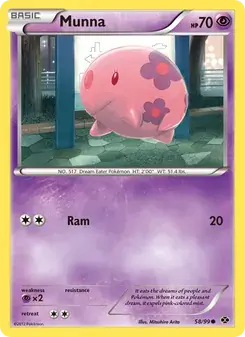 Munna 58/99 Next Destinies Pokémon card