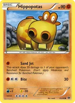 Carte Pokémon Hippopotas 65/99 Next Destinies