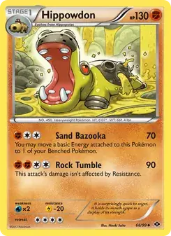 Hippowdon 66/99 Next Destinies Pokémon card