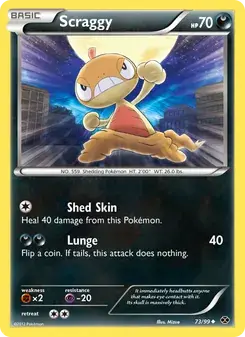 Scraggy 73/99 Next Destinies Pokémon card