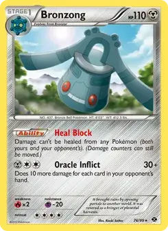 Bronzong 76/99 Next Destinies Pokémon card