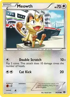 Meowth 80/99 Next Destinies Pokémon card