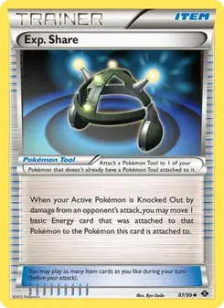 Exp. Share 87/99 Next Destinies Pokémon card