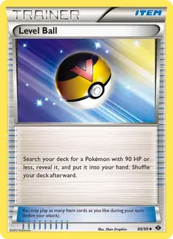 Level Ball 89/99 Next Destinies Pokémon card