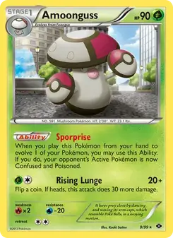 Amoonguss 9/99 Next Destinies Pokémon card