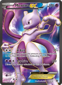 Mewtwo-EX 98/99 Next Destinies Pokémon card
