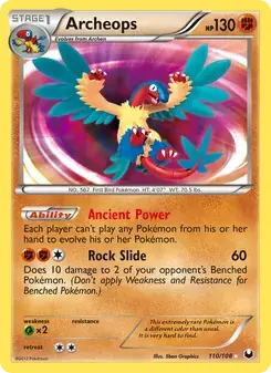 Archeops 110/108 Dark Explorers Pokémon card