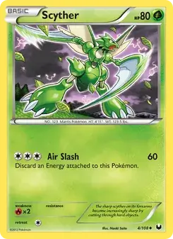 Scyther 4/108 Dark Explorers Pokémon card