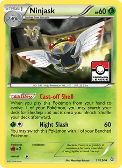 Ninjask 11/124 Dragons Exalted Pokémon card