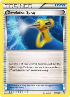 Devolution Spray 113/124 Dragons Exalted Pokémon card