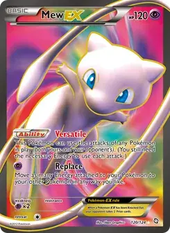 Mew-EX 120/124 Dragons Exalted Pokémon card