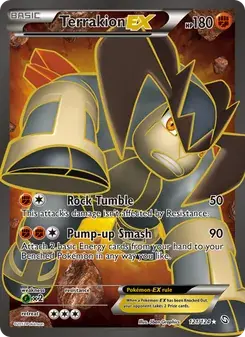 Terrakion-EX 121/124 Dragons Exalted Pokémon card