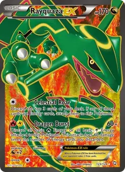 Rayquaza-EX 123/124 Dragons Exalted Pokémon card