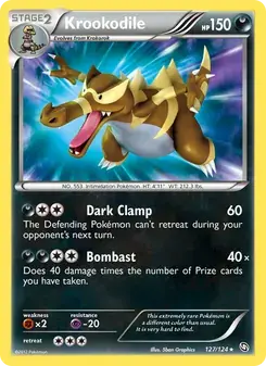 Krookodile 127/124 Dragons Exalted Pokémon card