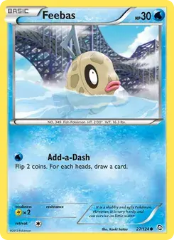 Feebas 27/124 Dragons Exalted Pokémon card