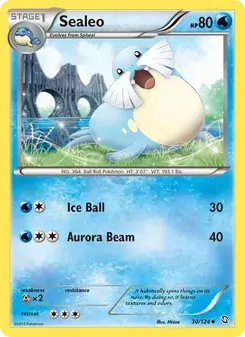 Sealeo 30/124 Dragons Exalted Pokémon card