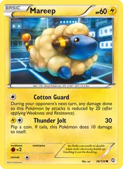 Mareep 38/124 Dragons Exalted Pokémon card