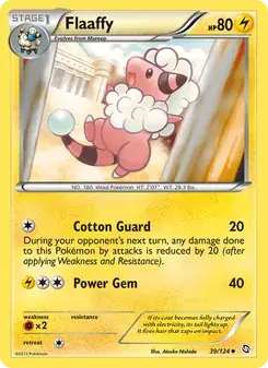 Flaaffy 39/124 Dragons Exalted Pokémon card