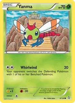 Yanma 4/124 Dragons Exalted Pokémon card