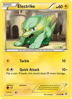 Electrike 41/124 Dragons Exalted Pokémon card