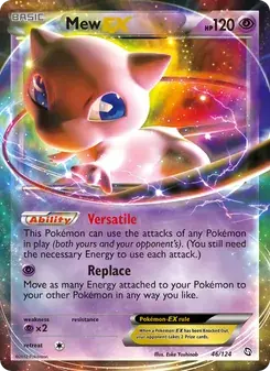 Mew-EX 46/124 Dragons Exalted Pokémon card