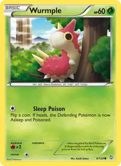 Wurmple 6/124 Dragons Exalted Pokémon card