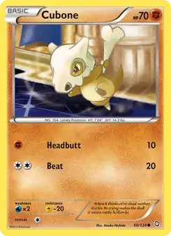 Cubone 60/124 Dragons Exalted Pokémon card