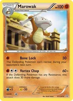 Marowak 61/124 Dragons Exalted Pokémon card