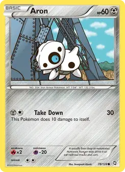 Aron 78/124 Dragons Exalted Pokémon card