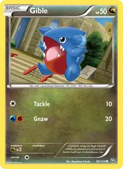 Gible 86/124 Dragons Exalted Pokémon card