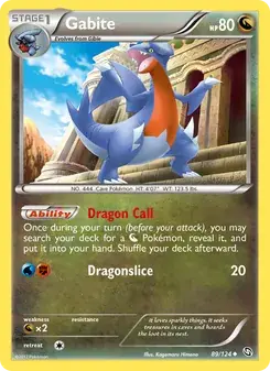 Gabite 89/124 Dragons Exalted Pokémon card