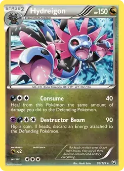 Hydreigon 98/124 Dragons Exalted Pokémon card