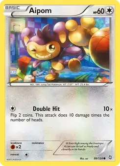 Aipom 99/124 Dragons Exalted Pokémon card