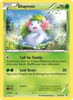 Shaymin 10/149 Boundaries Crossed Pokémon card
