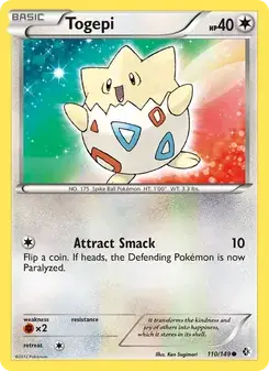 Togepi 110/149 Boundaries Crossed Pokémon card