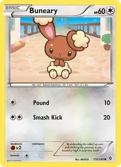 Buneary 116/149 Boundaries Crossed Pokémon card