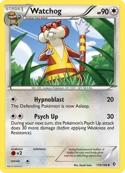 Watchog 119/149 Boundaries Crossed Pokémon card