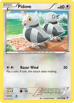 Pidove 123/149 Boundaries Crossed Pokémon card
