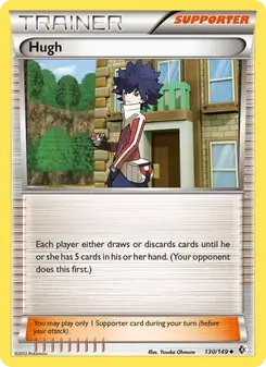 Hugh 130/149 Boundaries Crossed Pokémon card