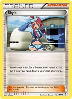 Skyla 134/149 Boundaries Crossed Pokémon card