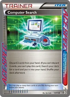 Computer Search 137/149 Boundaries Crossed Pokémon card
