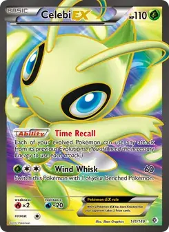 Celebi-EX 141/149 Boundaries Crossed Pokémon card