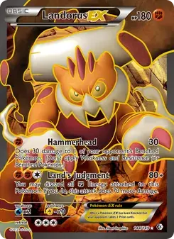 Landorus-EX 144/149 Boundaries Crossed Pokémon card