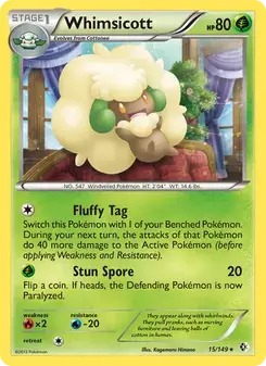 Whimsicott 15/149 Boundaries Crossed Pokémon card