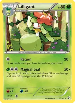 Lilligant 17/149 Boundaries Crossed Pokémon card