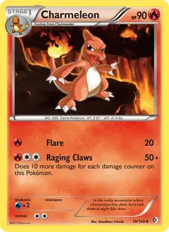 Charmeleon 19/149 Boundaries Crossed Pokémon card